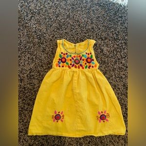Yellow Vintage Little Girls Dress